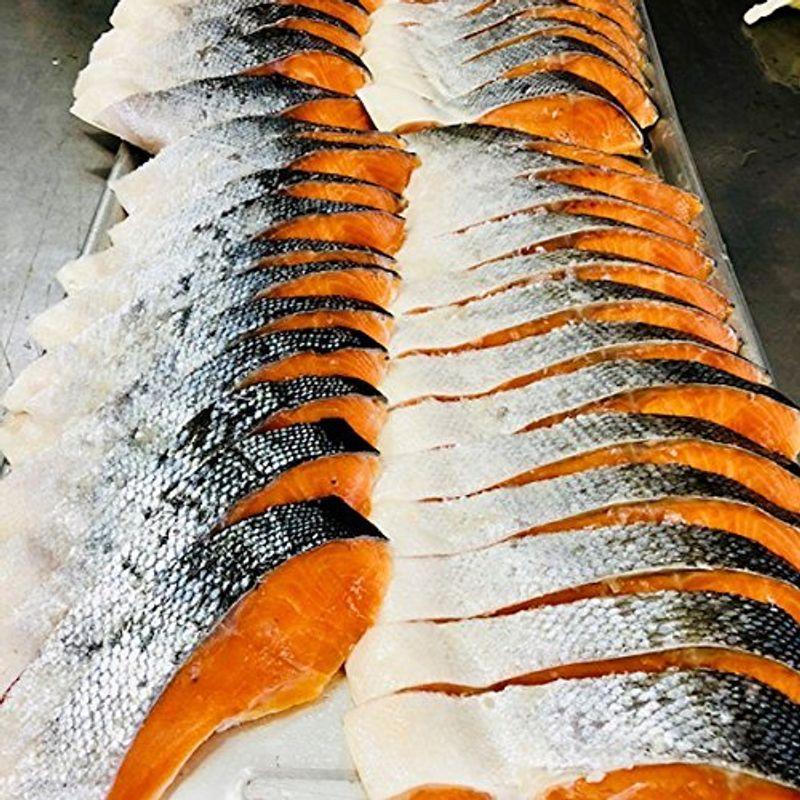 甘塩銀鮭 シャケ切身 塩鮭 約70g×10切 チリ産 魚、鮮魚