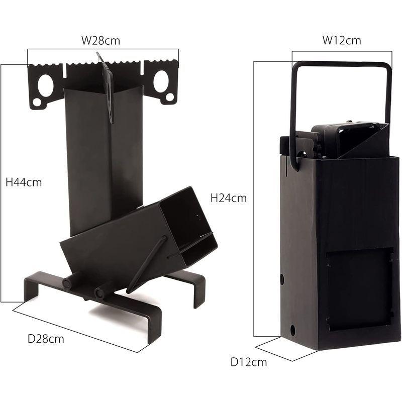 オリジナル Aludoa アルドア ロケットストーブ収納型持ち運びが簡単焚き火調理非常用災害時に役立つアイテム バーベキューコンロ Www Gatorheatandair Com