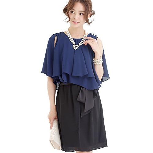 店長大暴走 クリアランスsale プールヴー ドレス ワンピース パーティードレス 結婚式 二次会 レディース L ネイビー 速達メール便送料無料 Southhighband Org