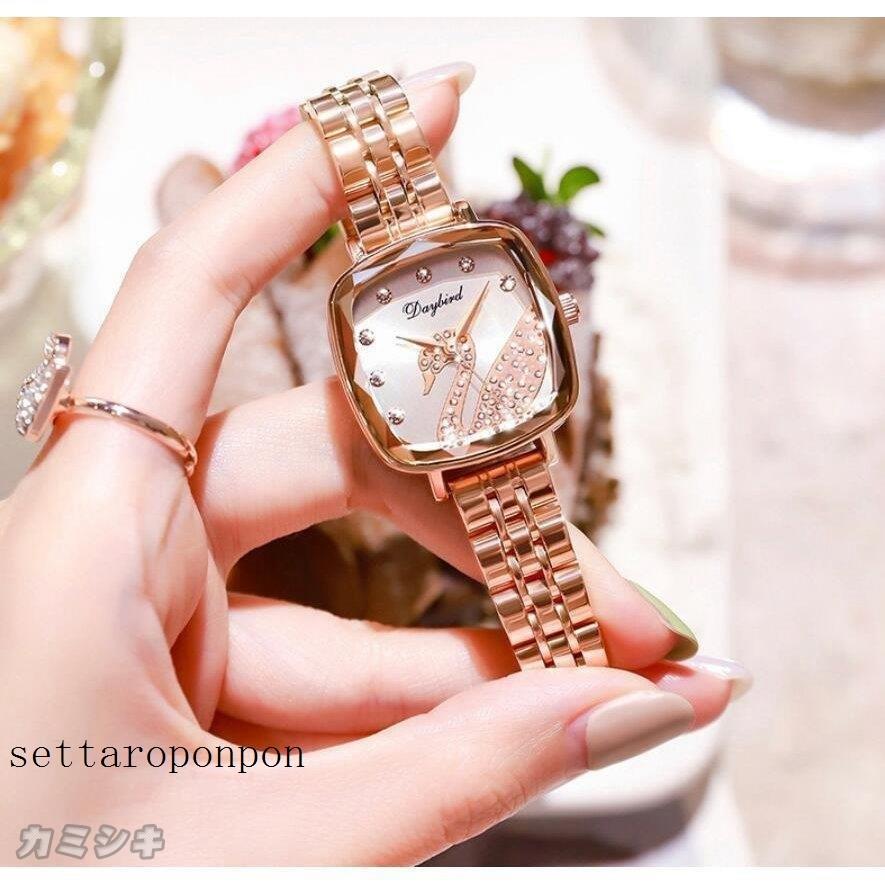 腕時計 レディース 時計 かわいい おしゃれ パステル ゴールド 防水 軽量 金属アレルギー 誕生日ギフト 高級感プレゼント 腕時計 カラー ゴールド