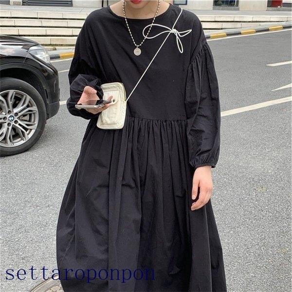 人気ブランドを 春秋 レディース ワンピースドレス 綿麻 50代 40代 リネン30代 オシャレ 着痩せ 韓国風 きれいめ ロング丈ワンピース パフスリーブ 長袖 スリット スカート 膝丈 ワンピース 色 コーヒー