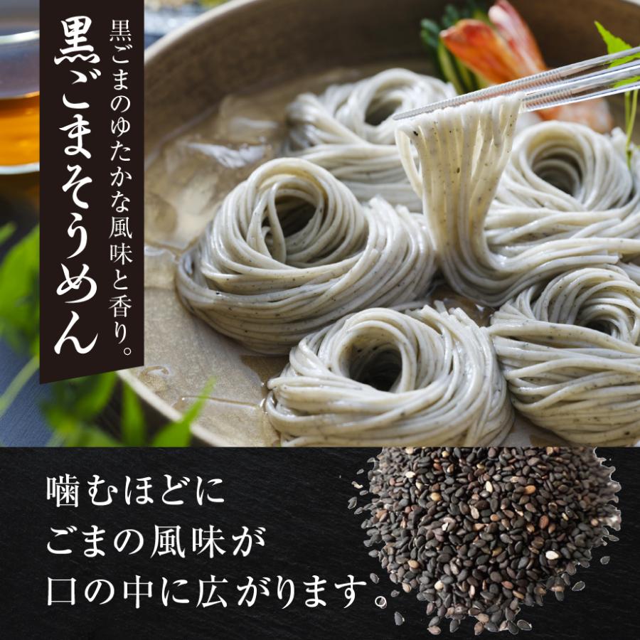 島原手延べそうめん お取り寄せ グルメ ご当地 贈答 お土産 黒ごま 手