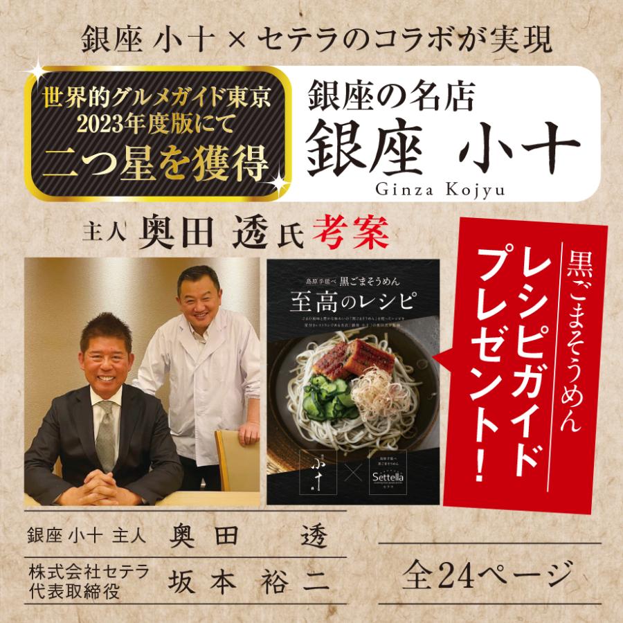 島原手延べそうめん 島原 手延べ 黒ごまそうめん 500g (10束入) 長崎