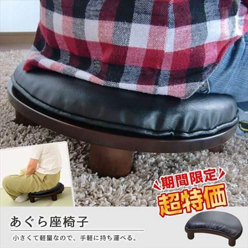 胡座楽座椅子　徳島県立工業技術センター　 腰痛対策 チェア 送料無料 値下げ 正座椅子 スツール あぐら しびれない コンパクト 楽ちん 腰痛