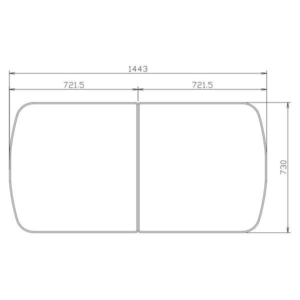 風呂ふた タカラ 730mm×1443mm MDH-16WT 2枚組 タカラスタンダード（Takara standard） あすつく ポイント5倍 即納