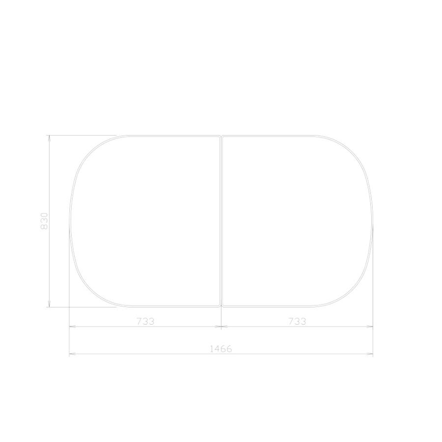 タカラスタンダード 断熱風呂ふた MVAH-20WST
