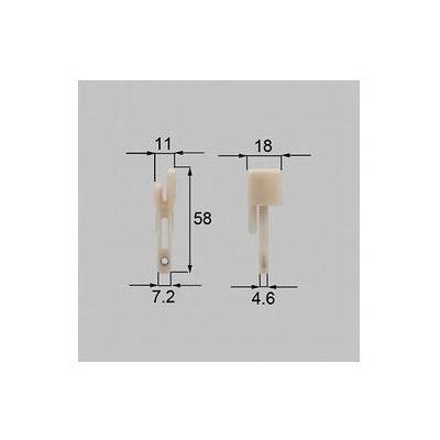 [A8ADP24]トステム/LIXIL/新日軽　部材　網戸外れ止め　自然色　ホワイト　 | LIXIL