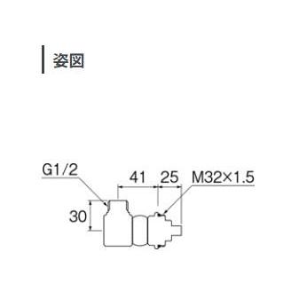 [B50-2]三栄水栓 トイレ部材 洗浄便座取付アダプター |  | 01