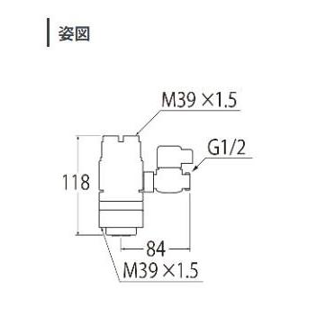 [B98-B]三栄水栓 水栓部材 シングル混合栓用分岐アダプター |  | 01