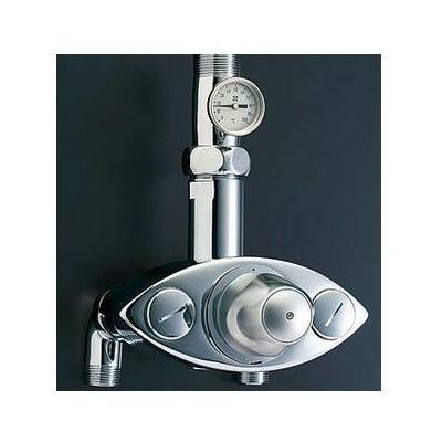 [BF-20TM-25B]INAX/LIXIL 大型サーモスタット付バルブ　パブリック向け　露出配管用・温度計付