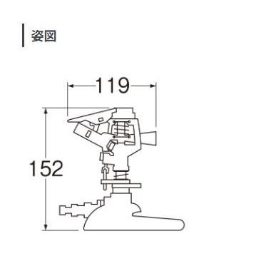 [C517-13]三栄水栓 ガーデニング 水栓部材 PCパートサークルスプリンクラー |  | 01