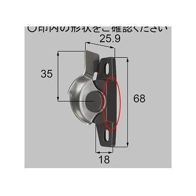 [C8NCL20T]トステム/LIXIL/新日軽　部材　クレセント　マド用 ブラウン | LIXIL
