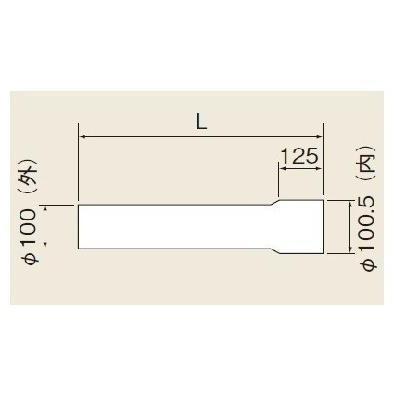 [EFP-1950]リンナイ　オプション　φ100排気部材　φ100直管　L=950mm | リンナイ