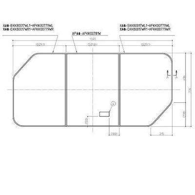 [EKK80017WL1]TOTO　1650クレイドルダンネツフロフタ(3マイ)L(1650クレイドル断熱風呂蓋3