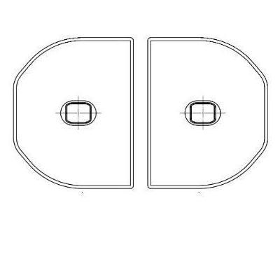 [EKK84030W2]TOTO　風呂ふた　1100トッテツキ2マイフタ(1100把手付2枚蓋)(旧品番：EKK84030W1)