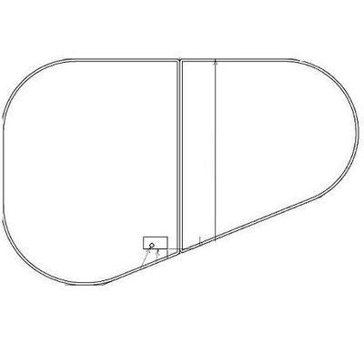 [EKK84054R3#ETW]TOTO　風呂ふた　1600デルタバス 2マイフタ R #ETW(1600デルタ2枚蓋R＃ETW)