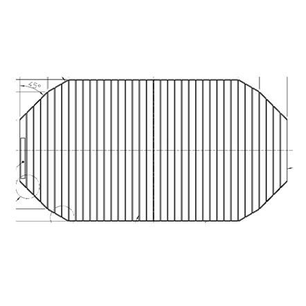 [EKK84144W1]TOTO 風呂ふた シャッター式風呂蓋楕円1200用〈EKK84144Wの後継品〉の画像