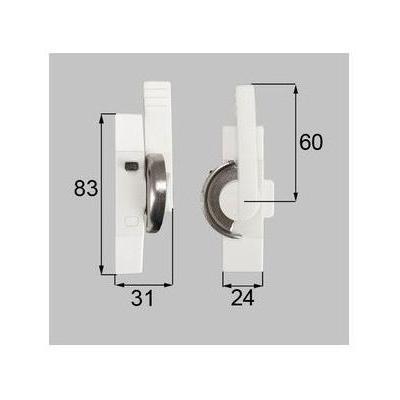 [HAKEY71R]トステム/LIXIL/新日軽　部材　クレセント　ホワイト | LIXIL