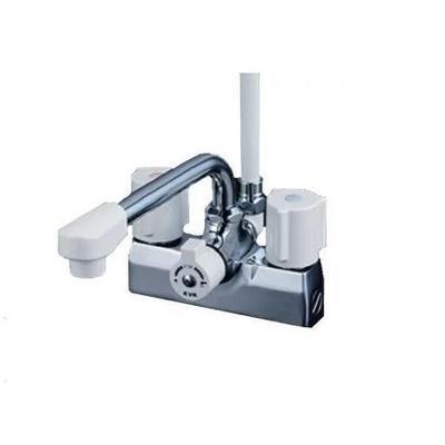 最愛大特価 水栓金具 住宅設備 デッキ型一時止水付2ハンドルシャワー 220mmパイプ付寒冷地用 旧品番 Kf205z 設備プラザの Kf205zn Kvk デッキ型一時止水付2ハンドルシャワー Kf205zn Kvk 安心発送即出荷