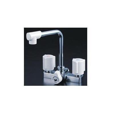 [KM14E]KVK 洗面用一時止水付2ハンドル混合栓