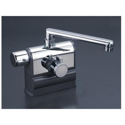 KVK [KM3008L]KVK デッキ形サーモスタット式混合栓 左ハンドル仕様