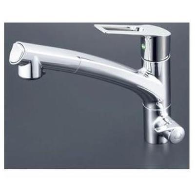 [KM5061NSCEC]KVK 水栓金具 浄水器付シングルレバー式シャワー付き混合栓 台所 エコ