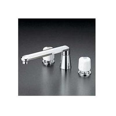 [KM82]KVK 水栓金具 バス用埋込２ハンドル混合栓　ユニオン接続 | KVK