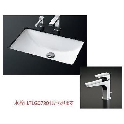 TOTO [L502+TLG07301J+TLC4A1×2+TLDP2201JA]TOTO カウンター式洗面器 