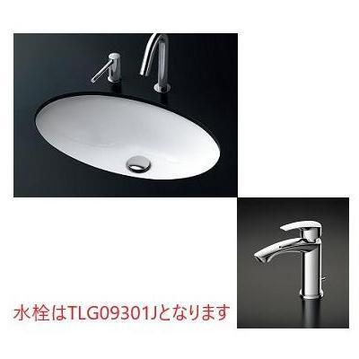 L532+TLG09301J+TLC4A1×2+TLDS2201JA]TOTO カウンター式洗面器 