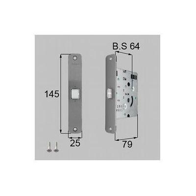 [MDU428]LIXIL/トステム フラットプッシュプルハンドル用箱錠 室内ドア部品 | LIXIL