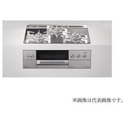 [RHS31W31E13RCASTW]リンナイ ガスビルトインコンロ DELICIA（デリシア） 3V乾電池 操作部液晶付き　標準幅60cm プラチナミラー