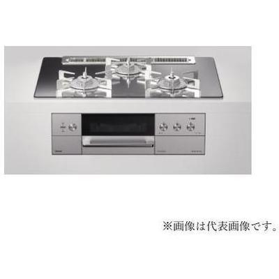 [RHS71W30E13RCASTW]リンナイ ガスビルトインコンロ DELICIA（デリシア） 3V乾電池 操作部シンプル　ワイド幅75cm プラチナミラー