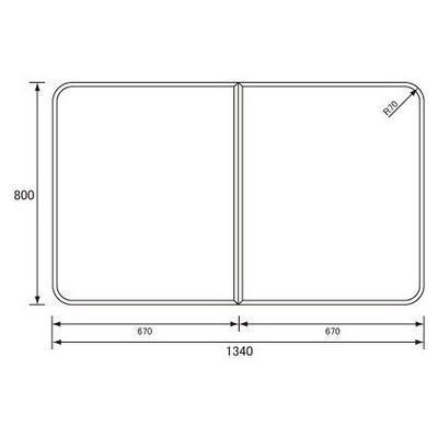 [RL91051STC]パナソニック　風呂フタ　組みフタ　2枚 長方形　切り欠きなし　1340×800mm〈RL91051SCの後継品〉 | Panasonic