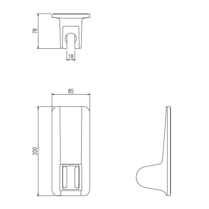 SWH(4)/N73]INAX/LIXIL 浴室部品 マグネットシャワーフック 角度調節式