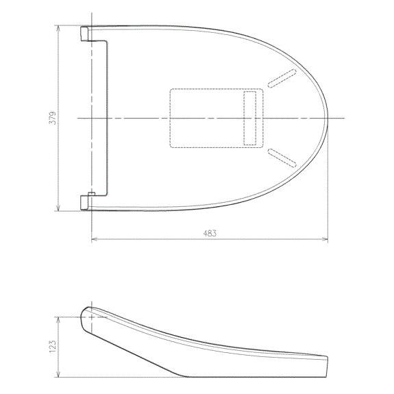 [TCM7697]TOTO 便ふた・便座取り換えパーツ　PS・P用便ふた　TCF587　 |  | 01