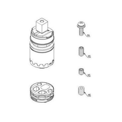 あすつく 在庫あり[THF59A]TOTO 水栓部材　シングルバルブ部 エコシングル・上げ吐水用〈THF59の後継品〉 |  | 03