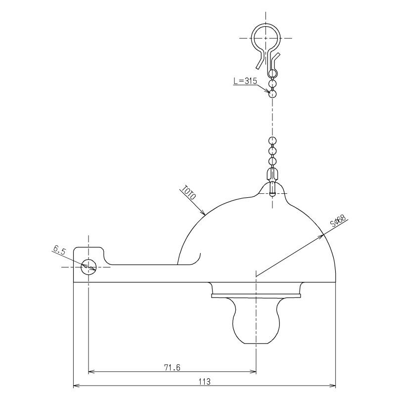 [THY418]TOTO トイレまわり取り替えパーツ　ロータンク用　フロートバルブ　密結タンク用 | TOTO | 01