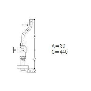 [TLC4B]TOTO ストレート形止水栓　床給水 コンテンポラリタイプ | TOTO | 01