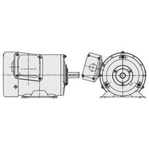 日立 三相モータ TFOA-LK-0.75kW-2P-AC200V 全閉外扇 屋外仕様 脚取付 ブレーキ無し ザ・モートルNeo100 Premium
