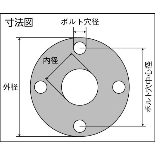 ニチアス ジョイントシートガスケット 1995-5K-15A-1.5T-FF TOMBO NO.1995 全面 呼び径(A):15 100枚まとめ売り 【まとめ売り商品】_1