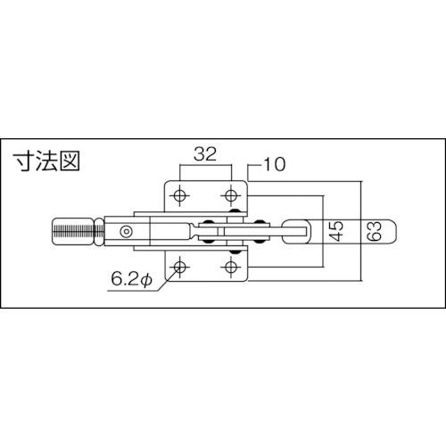 角田 横押し型トグルクランプ KC-50A No.50A 10個まとめ売り 【まとめ売り商品】_1