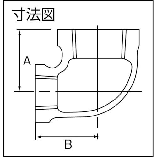 桑名金属工業 バンド付違径エルボ BRL-32AX20A 白品 呼び径(A)32×20 呼び径(B)1 1/4×3/4 70個まとめ売り 【まとめ売り商品】_1