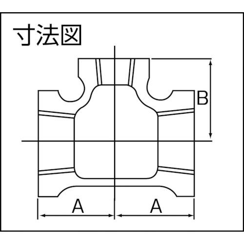 桑名金属工業 径違いチーズバンド付 BRT-25AX15A 呼び径(A)25×15 呼び径(B)1×1/2 40個まとめ売り 【まとめ売り商品】_1