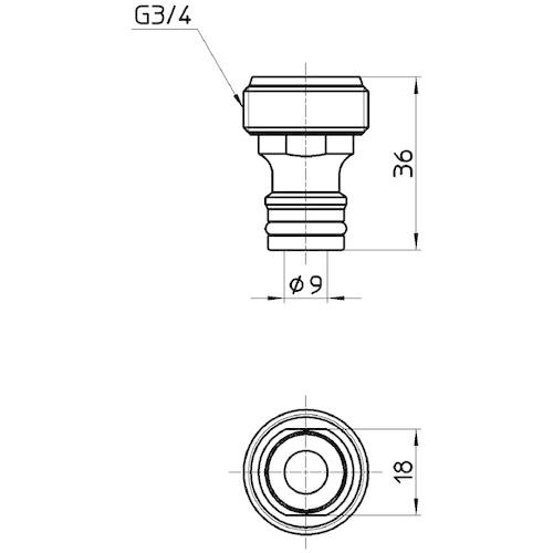 SANEI 金属製オネジニップル PL60-20-20 10個まとめ売り 【まとめ売り商品】