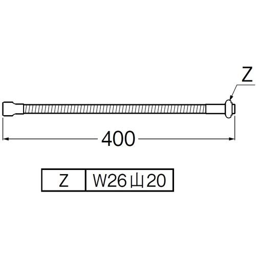 SANEI 節水ベンリー直パイプ PA286G-76X4-16 10個まとめ売り 【まとめ売り商品】_2