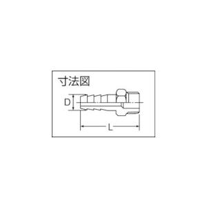 inoc 六角ホースニップル 304STHN10A 50個まとめ売り 【まとめ売り商品】_1
