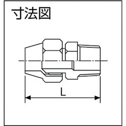 ASOH フレアージョイント FS-1108 PT1/8XΦ8 100個まとめ売り 【まとめ売り商品】_1