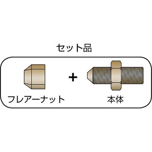 ASOH フレアージョイント FS-1308 PT3/8XΦ8 85個まとめ売り 【まとめ売り商品】_2