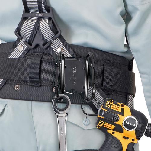 タジマ 着脱式工具ホルダースチール SFKHI-CLW カラビナ大 ダブル 6個まとめ売り 【まとめ売り商品】_5