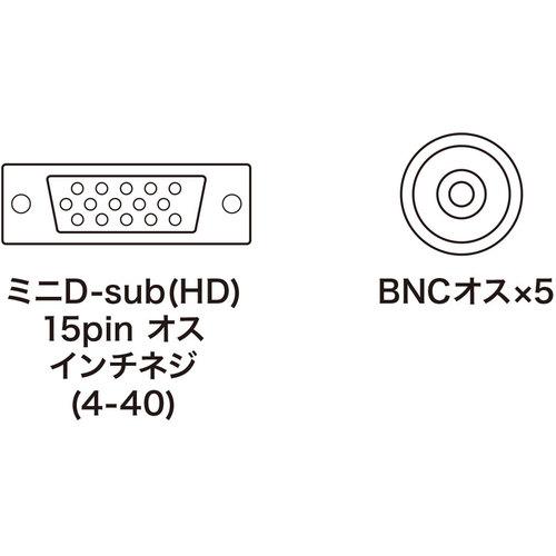SANWA アナログRGBケーブル KB-5BNC2K_2